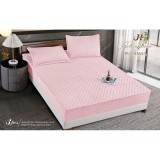 Cumpara ieftin Topper Saltea/Husa de pat matlasata si 2 fete de perne din catifea, cu elastic, model tip topper 160x200 - SPR515