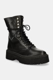 Steve Madden bocanci de piele Skywen femei, culoarea negru, cu platforma, SM11003283