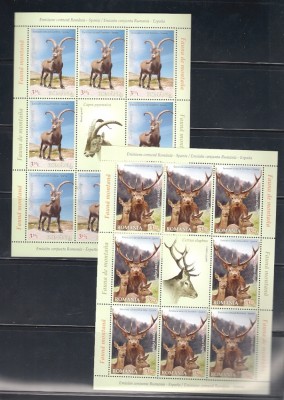 ROMANIA 2012 - ROMANIA - SPANIA, FAUNA MONTANA, MINICOLI, MNH - LP 1957e foto