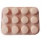 Forma silicon 12 cavitati, Pentru Muffins, CookStyle, Crem, 38 cm, 226COF