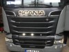 Sigla Capota Cromata SCANIA Iluminata LED ALB, Ornament Auto Exterior