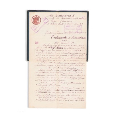 Adolf Rosen, Ordonanță de &amp;icirc;ncetățenire, 1919 foto