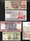 Set 5 bancnote de prin lume adunate (cele din imagini) #134