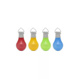 Lampa solara pentru gradina, tip bec, LED, multicolor, set 24 buc, 5.5x10 cm, Becrux, Strend Pro