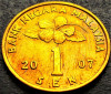 Moneda exotica 1 SEN - MALAEZIA, anul 2007 *cod 2362 = UNC, Asia