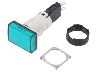 Lumină de control LED 16mm, verde foto