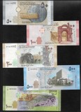 Set Siria Syria 50 + 100 + 200 + 500 + 1000 pounds unc, Asia