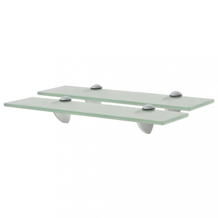 vidaXL Rafturi suspendate, 2 buc,. 40 x 10 cm, sticlă, 8 mm 3051511
