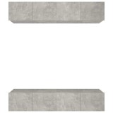 Cumpara ieftin Comode TV, 4 buc., gri beton, 80x30x30 cm, lemn prelucrat