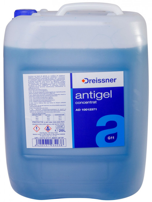 Antigel Concentrat Dreissner Albastru G11 20L AD 10012371