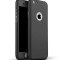 Husa pentru Apple iPhone 7 Black acoperire completa 360 grade cu folie de sticla gratis