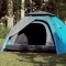 vidaXL Cort de camping cupolă 4 persoane, setare rapidă, albastru