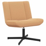 vidaXL Scaun pivotant Bej 63 x 75 x 76 cm Piele de Oaie 42015916