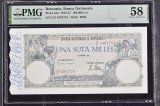100.000 Lei 1946 aUNC PMG 58 Bancnotă Rom&acirc;nească Gradată