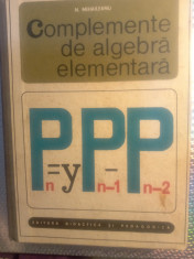 Complemente de algebra elementara foto