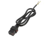 Cablu IEC C19 mamă cu blocare 1m, 16A