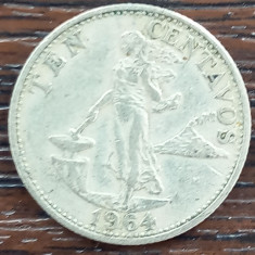 (M1928) MONEDA FILIPINE - 10 CENTAVOS 1964, EXOTICA