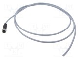 Conector HARTING M12 mufă mamă 4 pini drept cod A DeviceNet/CANopen cu cablu 2m PVC