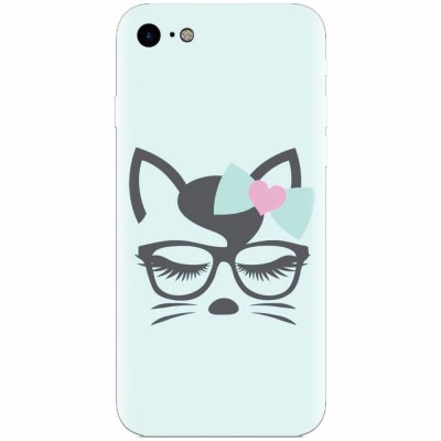 Husa silicon pentru Apple Iphone 7, Angel Cat foto
