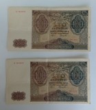 Lot 2 bancnote consecutive - Polonia - 100 Zlotych 1941