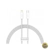 Cablu Date si Incarcare USB-C - Lightning Baseus Dynamic Fast Charging 20W 1m Alb CALD000002