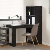 VidaXL Birou cu raft Stejar negru 122 x 67 x 145 cm Lemn compozit 3337258