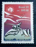 Brazilia 1991 pinguini fauna polara pinguini serie 1v mnh