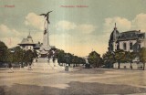 Ploesti Monumentul Vanatorilor (circulata 1913)