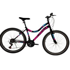 Bicicleta MTB Belderia Rose, culoare negru/roz, roata 24&quot;, cadru din otel Cod:232453000308