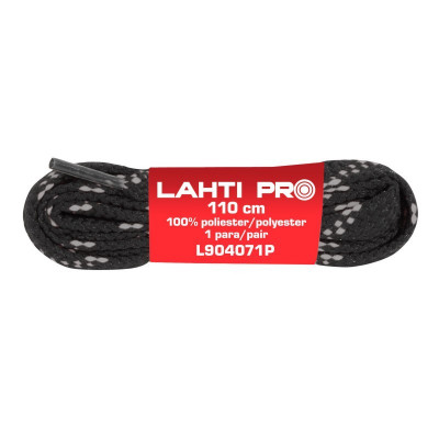 Set 10 sireturi poliester Lahti Pro, 110 cm, negru/rosu foto