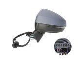 Oglinda exterioara Audi A3 (8v), 06.2012-, partea Stanga, culoare sticla crom, sticla asferica, carcasa grunduita, cu incalzire, ajustare electrica,