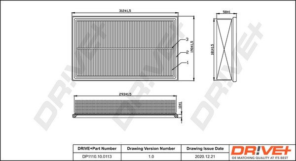 Dr!ve+ DP1110.10.0113 Filtru aer