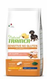 Natural Trainer, Sensitive No Gluten Mini &amp; Toy Adult, Somon si Cereale Integrale, 7 kg