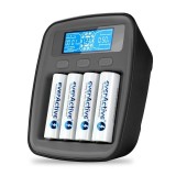 Incarcator acumulatori 4 x AA/AAA professional USB-C Ni-MH, NC-1000M