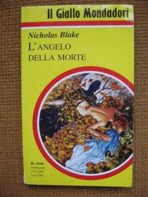 Nicholas Blake - L&amp;#039;angelo della morte (in limba italiana) foto