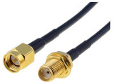 Cablu 50 ohm 50cm SMA soclu - SMA mufa negru BQ CABLE SMA-SMF/50/05