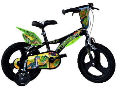 Bicicleta copii 16&amp;#039;&amp;#039; Dinozaur T-Rex PlayLearn Toys foto