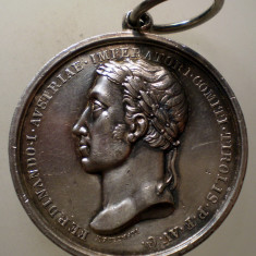 5.416 MEDALIE AUSTRIA HABSBURG FERDINAND I INNSBRUCK TIROL 1837 grav F. PUTINATI