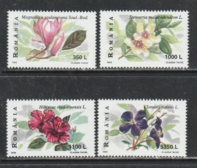 Romania 1999 - #1478 Flori de Arbusti 4v MNH foto