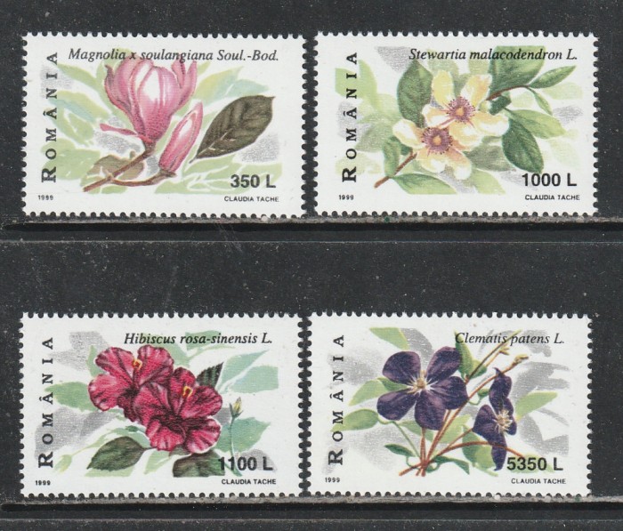 Romania 1999 - #1478 Flori de Arbusti 4v MNH