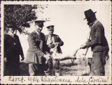 HST P626 Poză trofeu v&acirc;nătoare iepure sălbatic 1934 Ciochina Ialomița