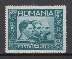 ROMANIA 1932 LP 92 EFIGIA CELOR 3 REGI MNH foto