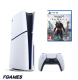 Consola Sony Playstation 5 Slim, Ps5 Disk Edition 1tb + Assassin&#039;s Creed Valhalla PlayStation 5, Second-Hand