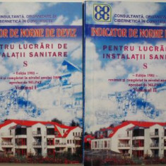 Consultanta, organizare si cibernetica in constructii. Indicator de norme de deviz. Pentru lucrari de instalatii sanitare (2 volume)