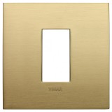 Rama Ornament 1M pentru doza de 2M metal Vimar Arke alama periata 19641.12