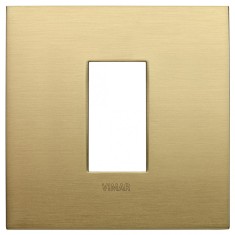 Rama Ornament 1M pentru doza de 2M metal Vimar Arke alama periata 19641.12