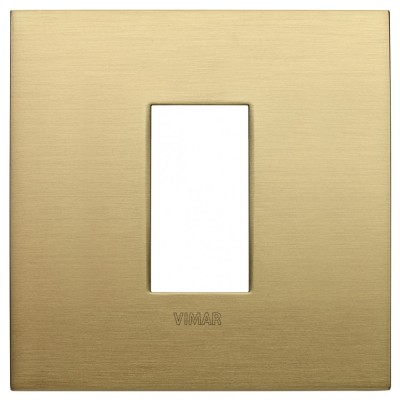 Rama Ornament 1M pentru doza de 2M metal Vimar Arke alama periata 19641.12 foto