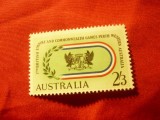 Timbru Australia 1962 , Sport -2/3sh verde , sarniera, Nestampilat