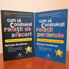 Nicholas Boothman, Cum să construiești relații de afaceri/personale, 2 cărți