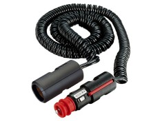Cablu prelungitor bricheta auto 12-24 8A tata-mama 2.5m neagra PRO CAR foto